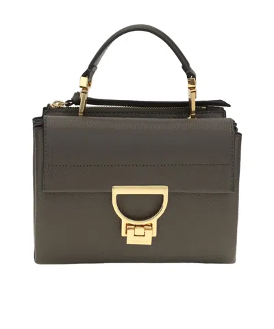 Coccinelle Arlettis Top Handle Shoulder Bag In Gray