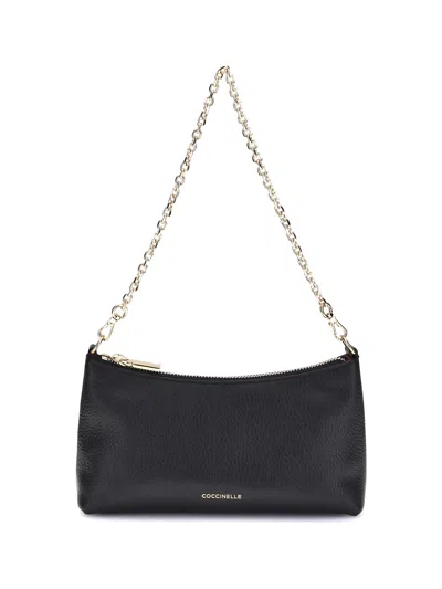 Coccinelle Aura Clutch Bag In Black