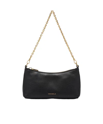 Coccinelle Aura Shoulder Bag In Black