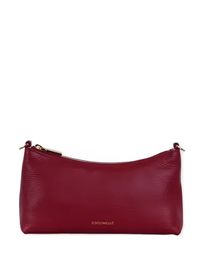 Coccinelle Aura Shoulder Bag In Red