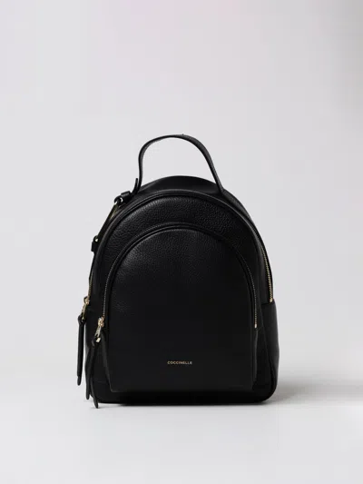 Coccinelle Backpack  Woman Color Black In Blue