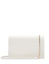 Coccinelle Dandy Foldover-top Shoulder Bag In Beige