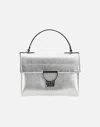 Coccinelle Arlettis Silver Maxi Grain Bag