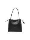 Coccinelle Large Dulse Drawstring Leather Tote Bag