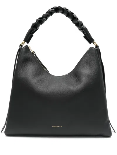 Coccinelle Boheme Medium Tote Bag In Black