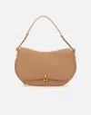 Coccinelle Magie Flap Shoulder Bag In Beige