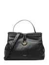 Coccinelle Ring-detail Top-handle Bag In Black