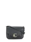 Coccinelle Black Leather Shoulder Bag In Black
