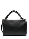 Coccinelle Medium Boheme Braided-handle Tote Bag In Black