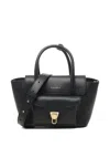 Coccinelle Double Beat Shoulder Bag In Black