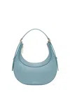 Coccinelle Zip-fastening Leather Shoulder Bag In Blue