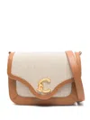 Coccinelle Small C-me Shoulder Bag In Beige