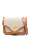 Coccinelle C-me Small Shoulder Bag In Beige