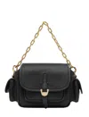 Coccinelle Campus Logo Printed Mini Crossbody Bag In Black