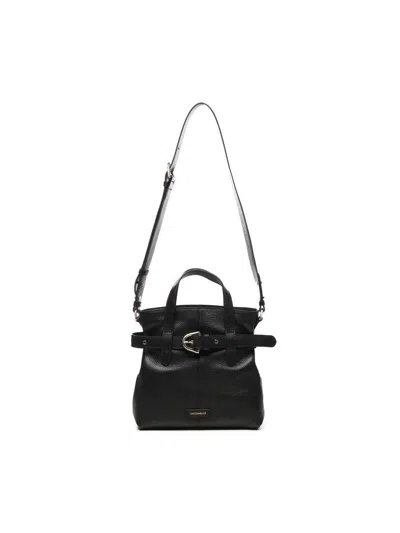 Coccinelle Bucket Bag With Buckle In Black