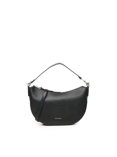 Coccinelle Leather Shoulder Bag In Black