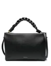 Coccinelle Medium Boheme Braided-handle Tote Bag In Black