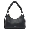 Coccinelle Small Boheme Braided-handle Shoulder Bag In Black