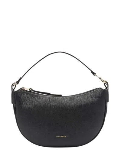 Coccinelle Small C-easy Leather Tote Bag In Black