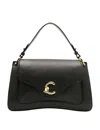 Coccinelle Handbag Grained Leather In Black