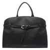 Coccinelle Medium Sabine Belted Cowhide Tote Bag In Black