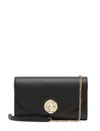 Coccinelle Small Nikla Leather Shoulder Bag In Black