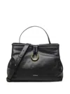 Coccinelle Ring-detail Top-handle Bag In Black