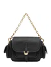 Coccinelle Campus Logo Printed Mini Crossbody Bag In Black