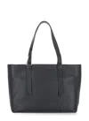 Coccinelle Black Pebbled Leather Malory Shoulder Bag In Black