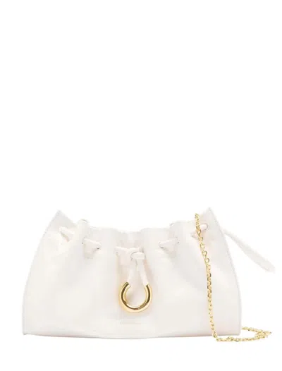 Coccinelle White Isabela Crossbody Bag In Blanco