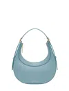 Coccinelle Zip-fastening Leather Shoulder Bag In Blue