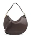 Coccinelle Half-moon Zip-top Bag In Brown