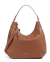 Coccinelle Rebekka Zip-up Shoulder Bag In Brown