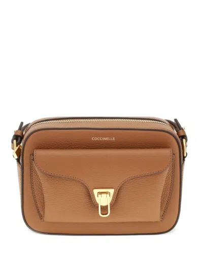 COCCINELLE COCCINELLE 'BEAT' CROSSBODY BAG IN BROWN