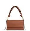 Coccinelle Borsa A Spalla In Pelle Double Boheme Grana Double Small In Neutral