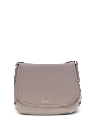 Coccinelle Rebekka Shoulder Bag In Gray