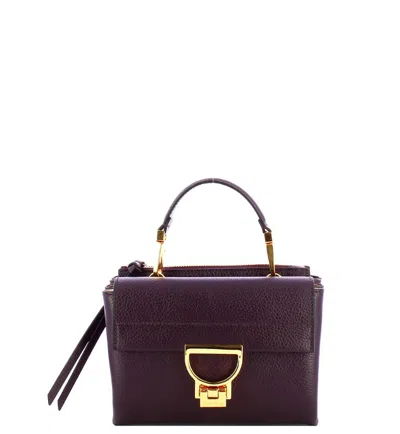 Coccinelle Small Arlettis Top-handle Shoulder Bag In Purple
