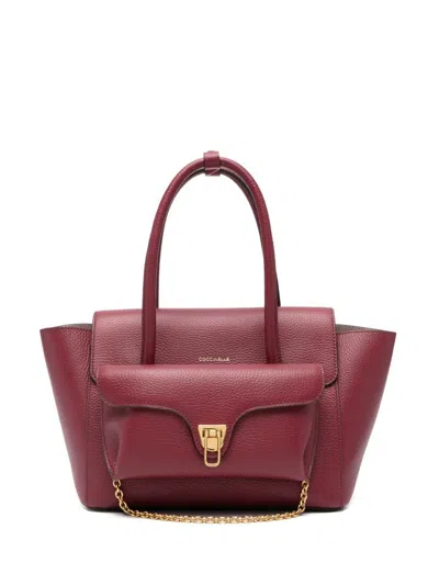 COCCINELLE COCCINELLE BORDEAUX LEATHER HANDBAG