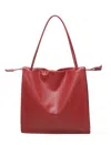 Coccinelle Logo Embossed Drawstring Tote Bag In Sangria