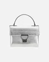 Coccinelle Arlettis Silver Maxi Grain Bag In Silver