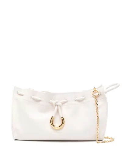 Coccinelle 'isabela' Crossbody Bag In White Leather In Blanco