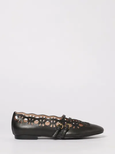 COCCINELLE COCCINELLE RISAKO PERFORATED LEATHER BALLERINAS