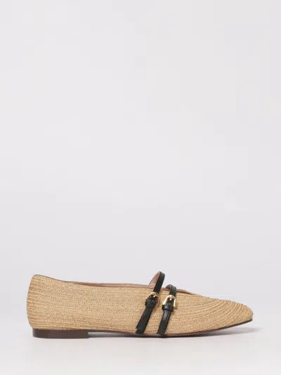 Coccinelle Ballet Flat  Woman Color Natural In Brown