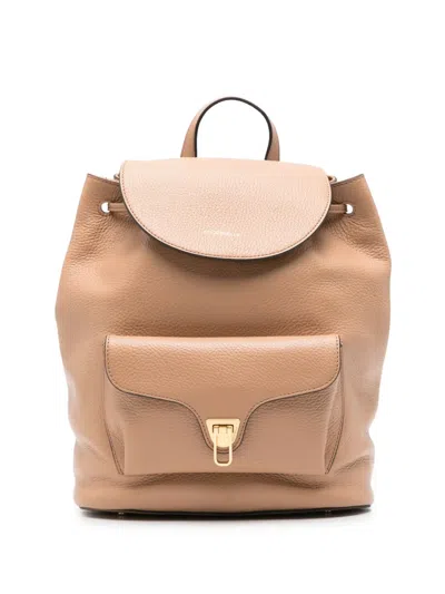 Coccinelle Beat Backpack In Neutrals