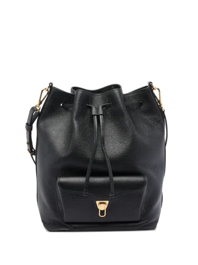 Coccinelle Beat Drawstring Backpack In Black