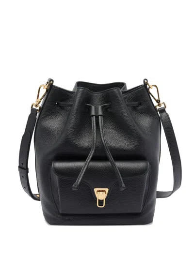 Coccinelle Beat Drawstring Backpack In Black