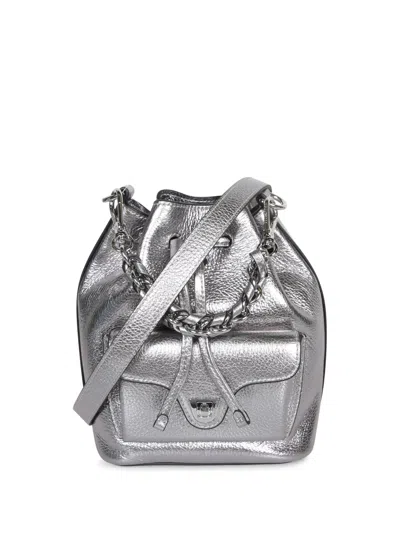 Coccinelle Beat Gen S Bucket Bag In Silver