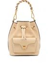 Coccinelle Beat Generation Chain-handle Bucket Bag In Yellow