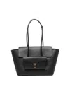 Coccinelle Beat Leather Tote Bag In Black