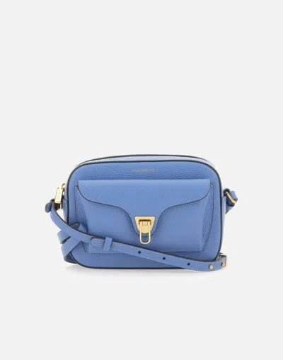 Coccinelle Beat Soft Blue Leather Shoulder Bag
